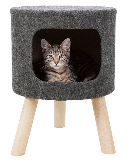 Dome D Interieur En Hauteur Pour Chat Confortable Comptoir De Noe