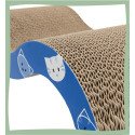 Griffoir vague en carton pour chat