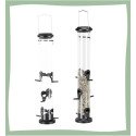 Mangeoire pour oiseaux du jardin en tube