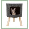Dôme d’intérieur pour chat sur pieds en bois design et confortable Trixie Senta