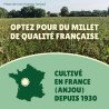 Millet en grappe jaune 15Kg brut- cultivé en Anjou