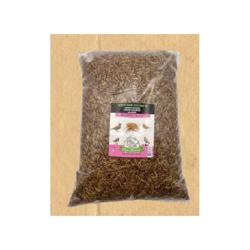 Vers de farine séchés en sachet (recharge) 2kg