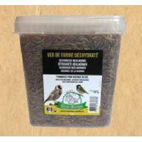 Vers de farine déshydraté en seau - 900g - Friandises pour oiseaux...